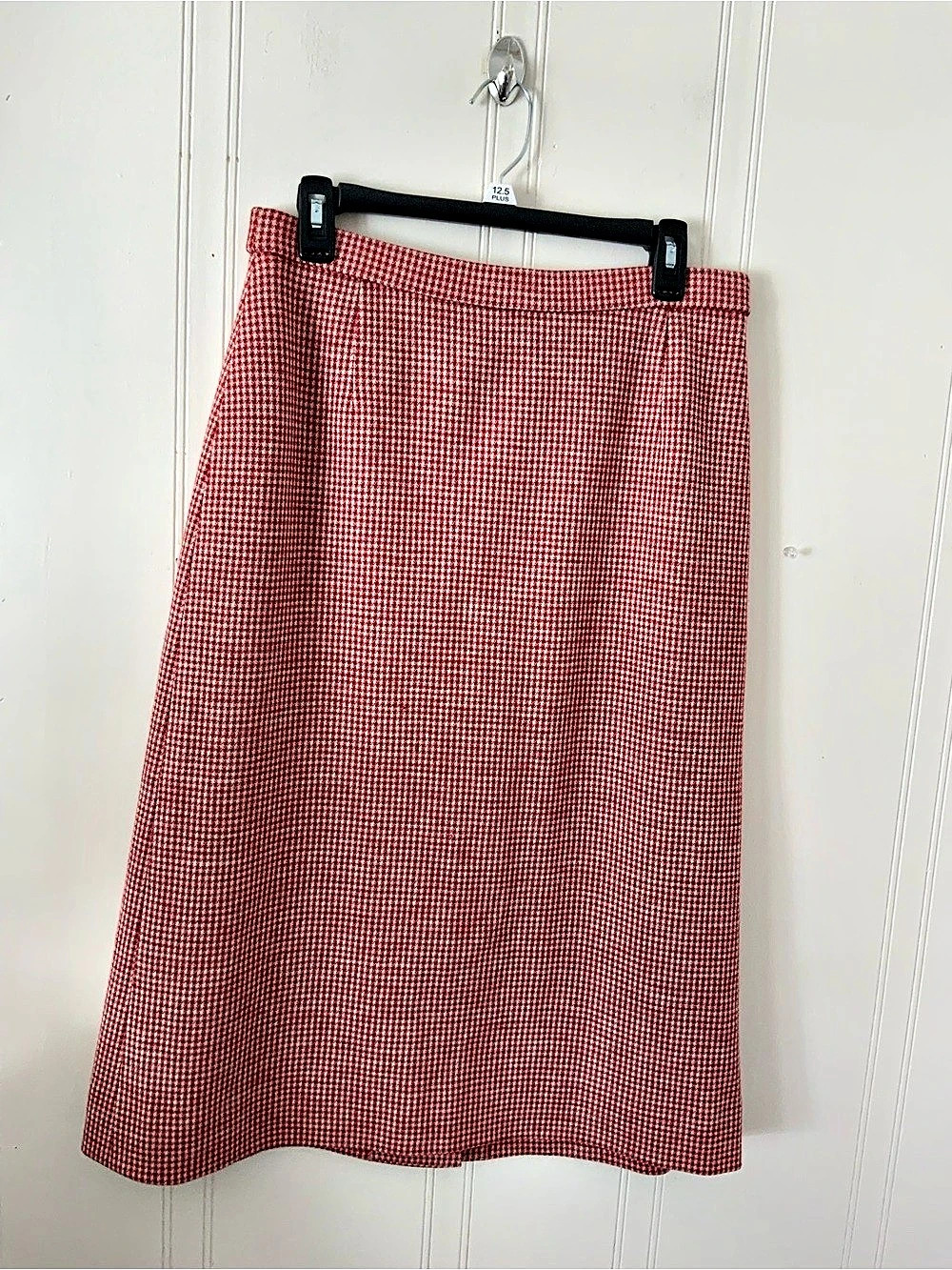 bleyle for myrra Wool Houndstooth Midi Skirt Size 14